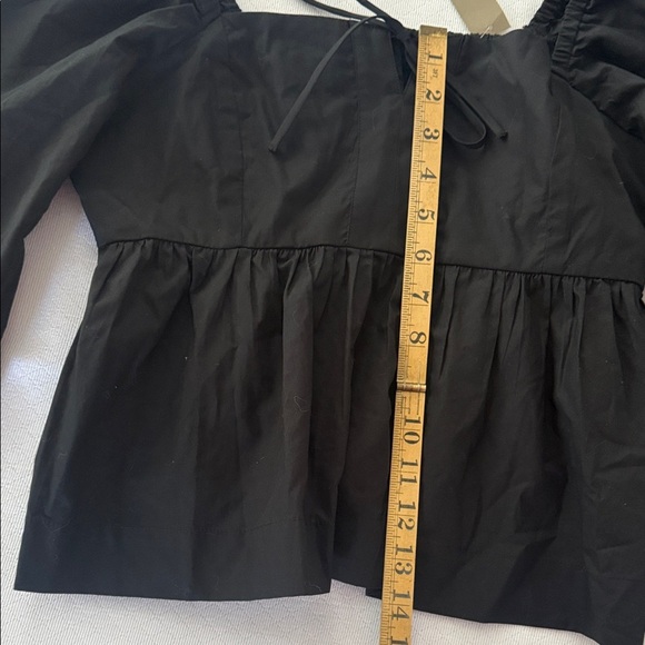 J Crew 100% Cotton Elegant Black Women's Top. Size 6. New! - Picture 8 of 12